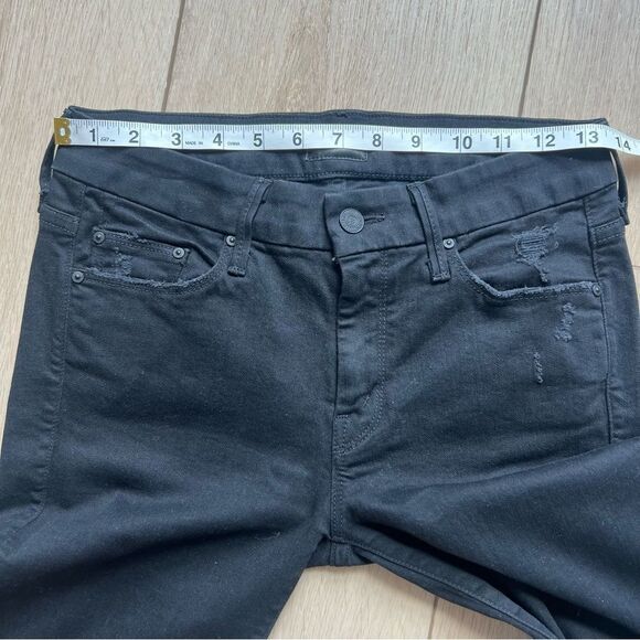Mother Jeans The Looker Ankle Fray Guilty as Sin Black Color Size 27 - Picture 10 of 15